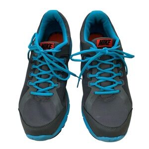 Nike Lunar Forever 3 Size 11 Running Shoes 631628-001 Gray Teal Blue